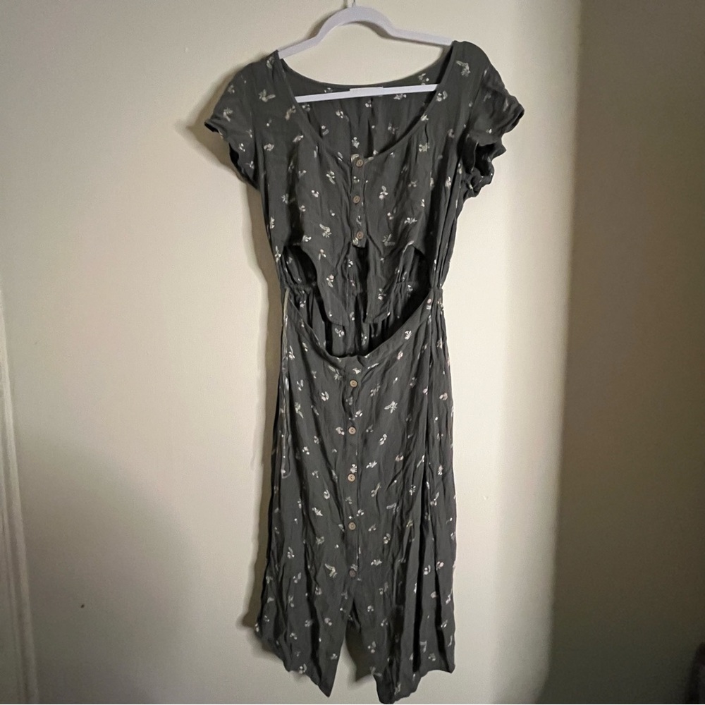 Women’s Olive Green Arizona Jean Co. Dress with open midriff Size Medium